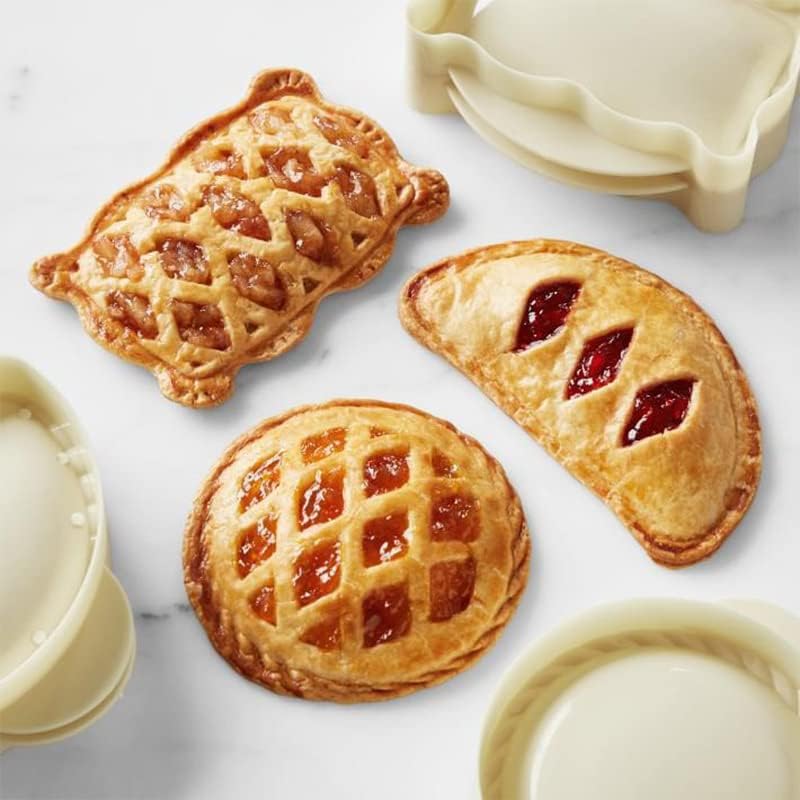 Moules à Chaussons (hand Pies) Antiadhésifs - Lot De 3 Formes (sapin, Bonhomme De Neige, ?), Réutilisables - 4