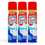 Epished Starch Spray for Ironing, 2 in 1 3x300ml – Easy Iron Laundry Spray, Crisp Fresh Clothes, Strengthens Fabrics, Reduces Creases, Restores Shape & Adds Long-Lasting Freshness