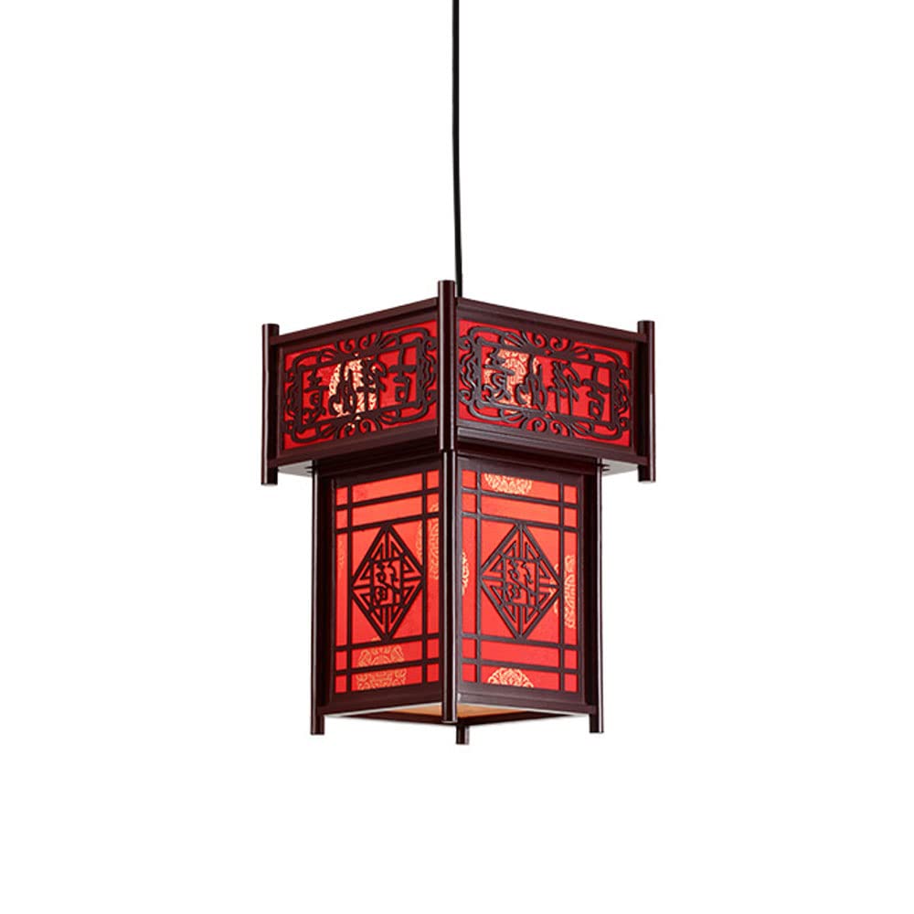 Lustre en imitation peau de mouton rouge pour decoration salon de the