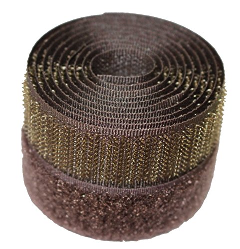 Nastro Velcro Da Cucire Alfatex 20mm - Marrone Scuro, Gancio E Anello - Foto 2