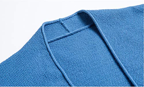 Mens Casual Open Front Long Sleeve Cotton Cardigan Sweater4