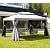 Grand Patio 10x13 Gazebo for Patios Outdoor Gazebo with Mosquito Netting and Curtains Outdoor Patio Canopy for Deck Backyard Garden Lawns, Grey