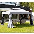 Grand Patio 10x13 Gazebo for Patios Outdoor Gazebo with Mosquito Netting and Curtains Outdoor Patio Canopy for Deck Backyard Garden Lawns, Grey
