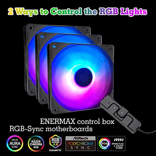 Enermax Liqmax Iii 240 Addressable Rgb Aio Cpu Liquid Cooler + Hf120 Rgb Pwm Fans 3-Pack (Bundle) #TOP5