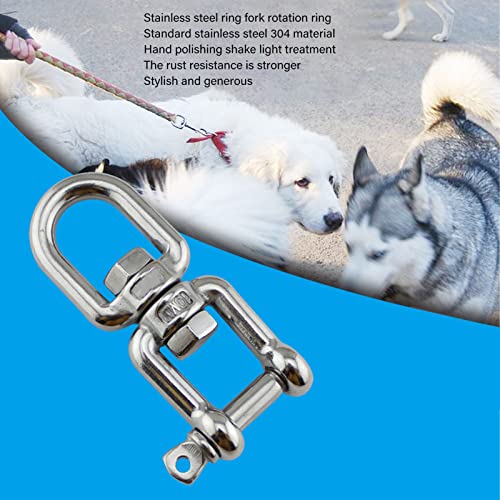 Gavigain Par de manilhas giratórias de pressão profissional com gancho de olhal de extremidade dupla