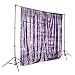 Produktbild walimex pro Paillettenhintergrund zweifarbig 2,6 x 2,4 m Altrosa/hellblau metallic, Sequin Vorhang, Foto Hintergrund, Stoffhintergrund