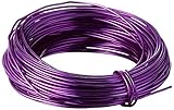 Minor Details 42625 18 Gauge Aluminum Craft Wire, 39', Purple