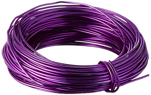Beadaholique Minor Details 42625 18 Gauge Aluminum Craft Wire, 39', Purple