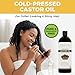 Viva Naturals Cold pressed Organic Castor Oil 16 fl oz - Castor Oil for Face, Eyelashes, Traditional Eyebrow Serum, Hair Oil - Certified Organic & Non-GMO