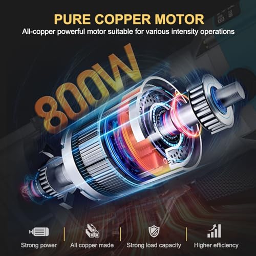 AMTOVL Wood Trimmer, 1/4" 6.35mm Electric Wood Hand Trimmer Laminator 800W 30000R/min Electric Hand Wood Trimmer Laminator Router Joiners Tool for DIY Woodworking 2 AMTOVL Wood Trimmer, 1/4" 6.35mm Electric Wood Hand Trimmer Laminator 800W 30000R/min Electric Hand Wood Trimmer Laminator Router Joiners Tool for DIY Woodworking - Image 2