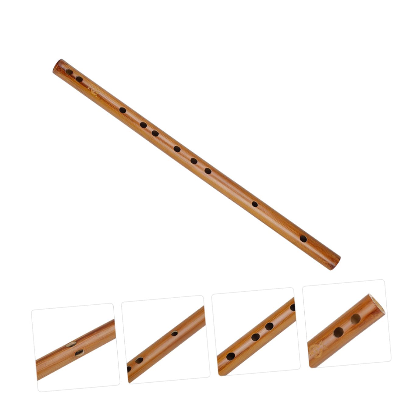 Flûte Piccolo Traditionnelle en Bois pour Débutants Finition Polie Miroir et Ouverture Fine, Livrée Paquet de Rangement en Tissu pour Musique à Vent