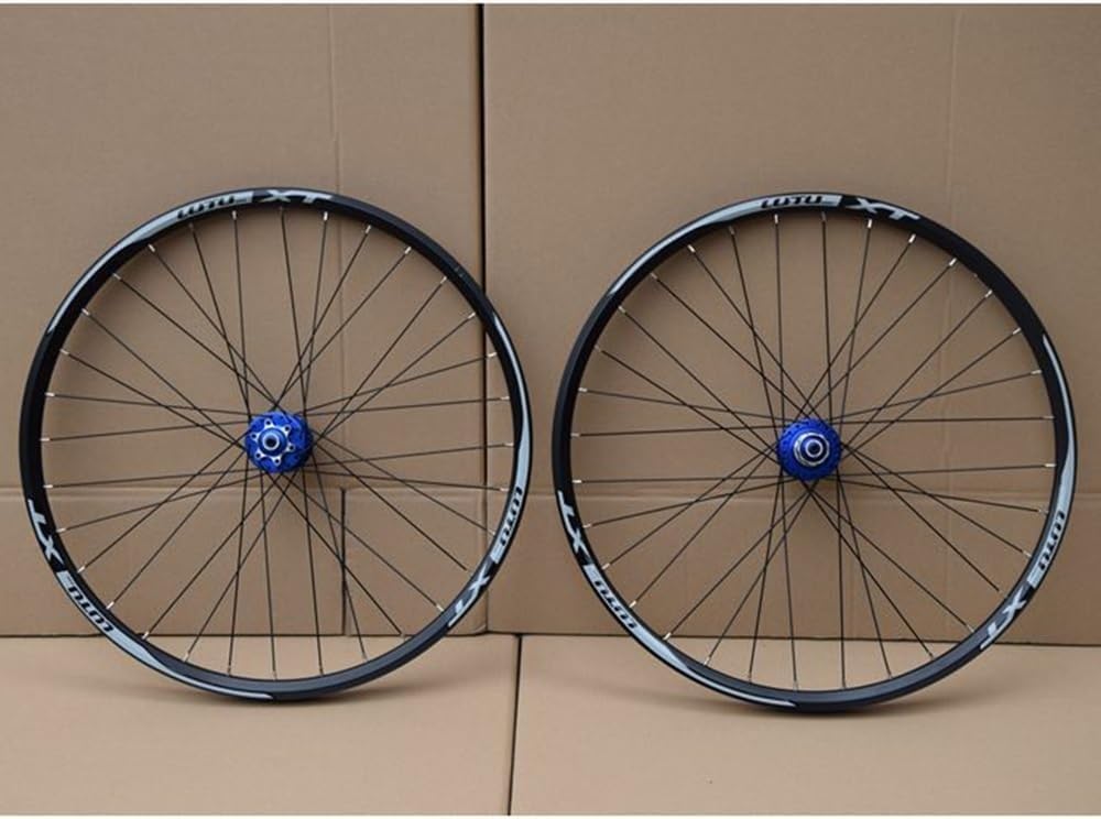 24'' 26'' 27.5'' 29'' Set Di Ruote MTB, Freno A Disco Mountain Bike A Sgancio Rapido Cerchi Anteriori Posteriori Mozzi Con Cuscinetti 8 9 10 Velocità, 32H