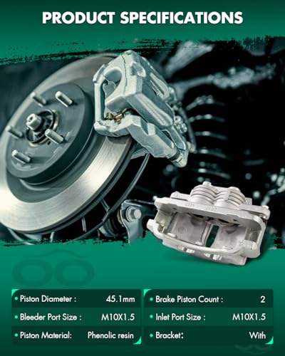 Image of SCITOO 2PCS 18B4839 18B4838 Front Driver & Passenger Side Brake Calipers