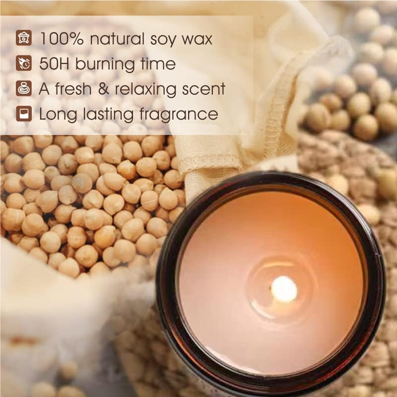 Best Neighbor Gift,Housewarming Gifts for Neighbors,New Home Candle for Neighbor,Rose & Sandalwood Scented Candles,7oz - Image 3