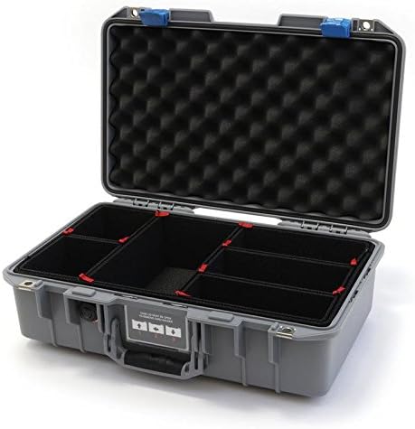 Silver & Blue Pelican 1485 Air case with Trekpak dividers.