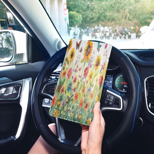 Organizador de auto de cuero miniatura 7
