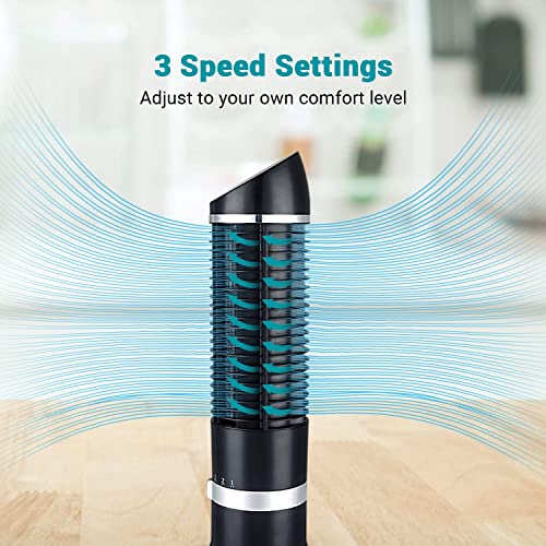 Dr.prepare Oscillating Tower Fan, Desk Table Fan With 3 Speeds, Quiet Cooling, 60° Oscillation, 16 Inch Personal Small Bladeless Fan Cooling Fan For Bedroom Home Office Desktop #TOP2