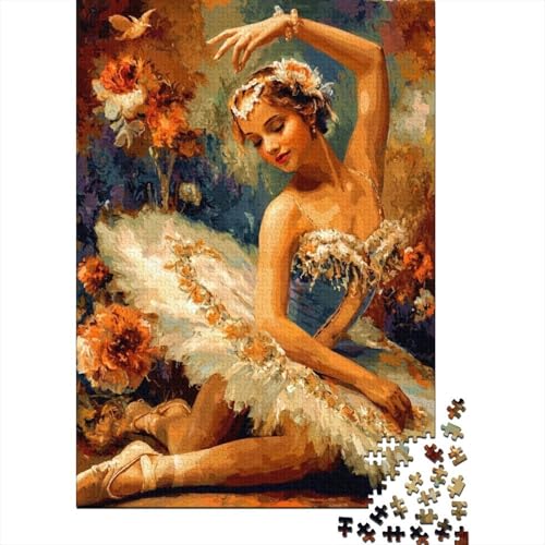 Puzzle de bailarina para adultos estilo arte clásico de 1000 piezas en formato decorativo 70x50cm