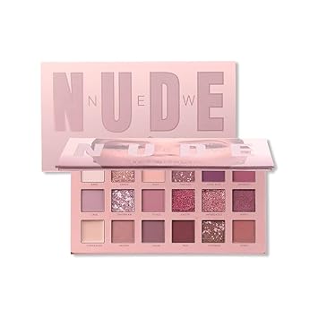 Lecherous Nude 18 Color Eyeshadow Palette with Mirror - include Matte Shimmer & Glitter Blending, Natural Nudes Velvet Texture Powder Creamy Makeup set(Multi Item - 01)