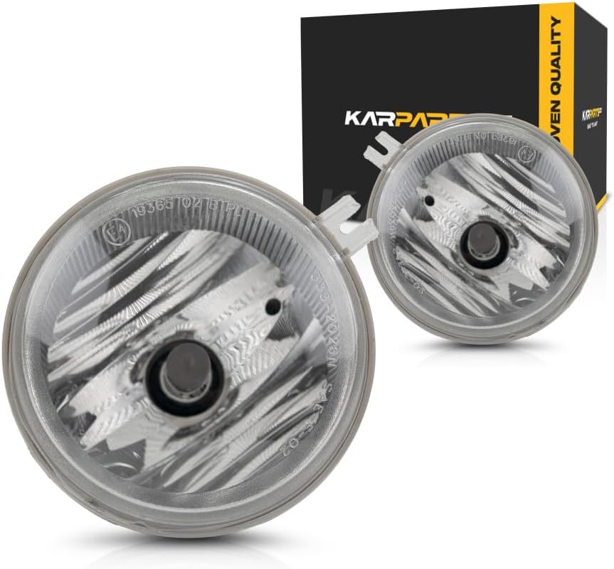 KarParts360 For Jeep Liberty Fog Light Assembly 2005 2006 2007 Pair Driver and Passenger Side Limited/Sport For CH2592136 | 55156866AA