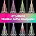 Smart LED Christmas Cone Tree Light, 7.5ft 310LEDs 120+ Modes Lighted Artificial Tree with Star Topper, Music Sync with Remote APP Control, DIY RGB LEDs Light Show Trees for Xmas Indoor Outdoor Decor