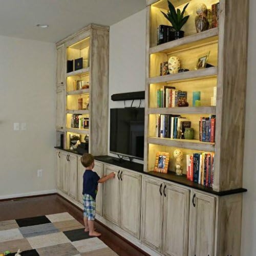 Cefrank Under Cabinet Lighting Bookshelf Light Bar - UL-Listed - Low Profile - Energy Saving - Cool to Touch - Soft Warm White
