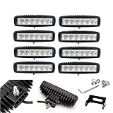 AB1 flexzon 20 x 15 cm 18 W LED światło robocze bar offroad lampy powodziowe ciężarówka łódź SUV 4WD