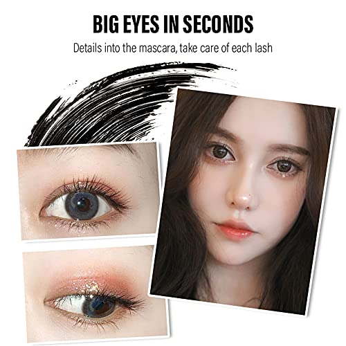 Waterproof Mascara For Fine Short Eyelash, Washable Voluminous Eyelash Mascara Intense Lengthening Mascara For Women, Black (0.1 Fl. Oz) #TOP4