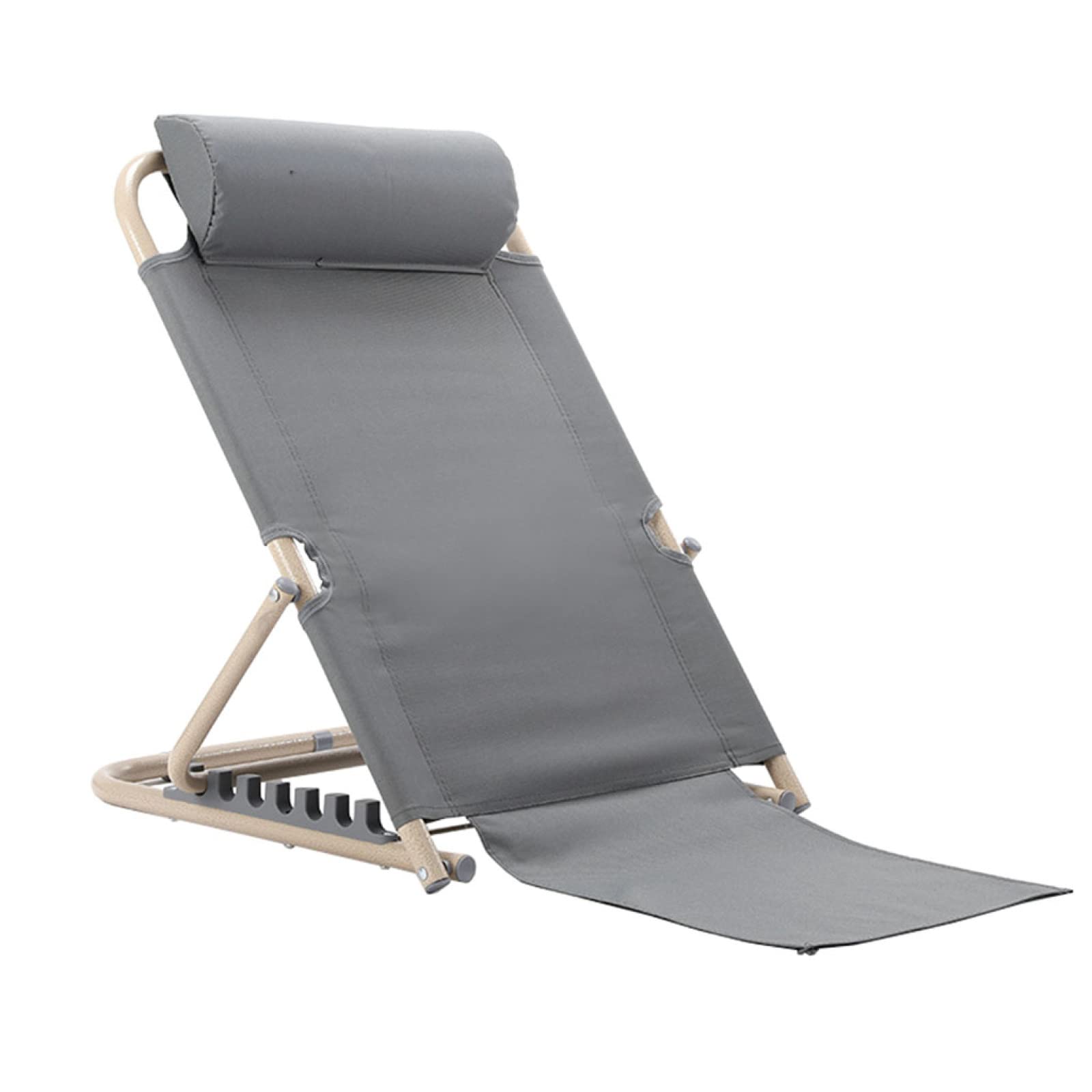 Bed Back Rest Adjustable Angle, Mobility Disability Support Aid,Sit Up Or Reclined Position, Includes Head Pillow, Read, Eat, Watch TV in Bed, for Eldery, Disabled, & Injured,Grey