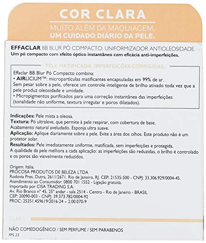 Effaclar Bb Blur Pó Compacto Fps 25 Clara, La Roche-Posay, Clara