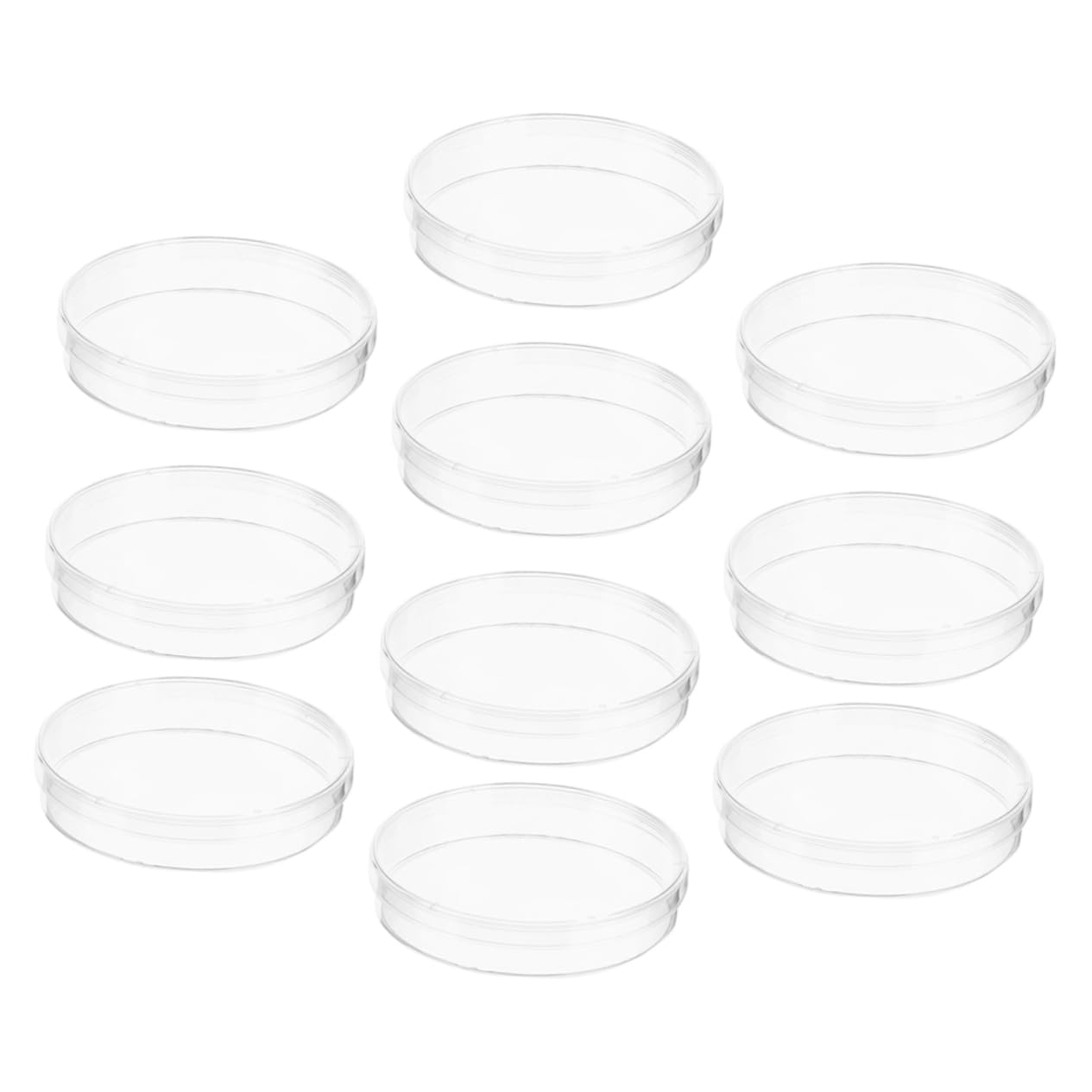 Gatuida 40piezas Placas De Cultivo Celular Transparentes De Plástico Para Experimentos Científicos y Laboratorios