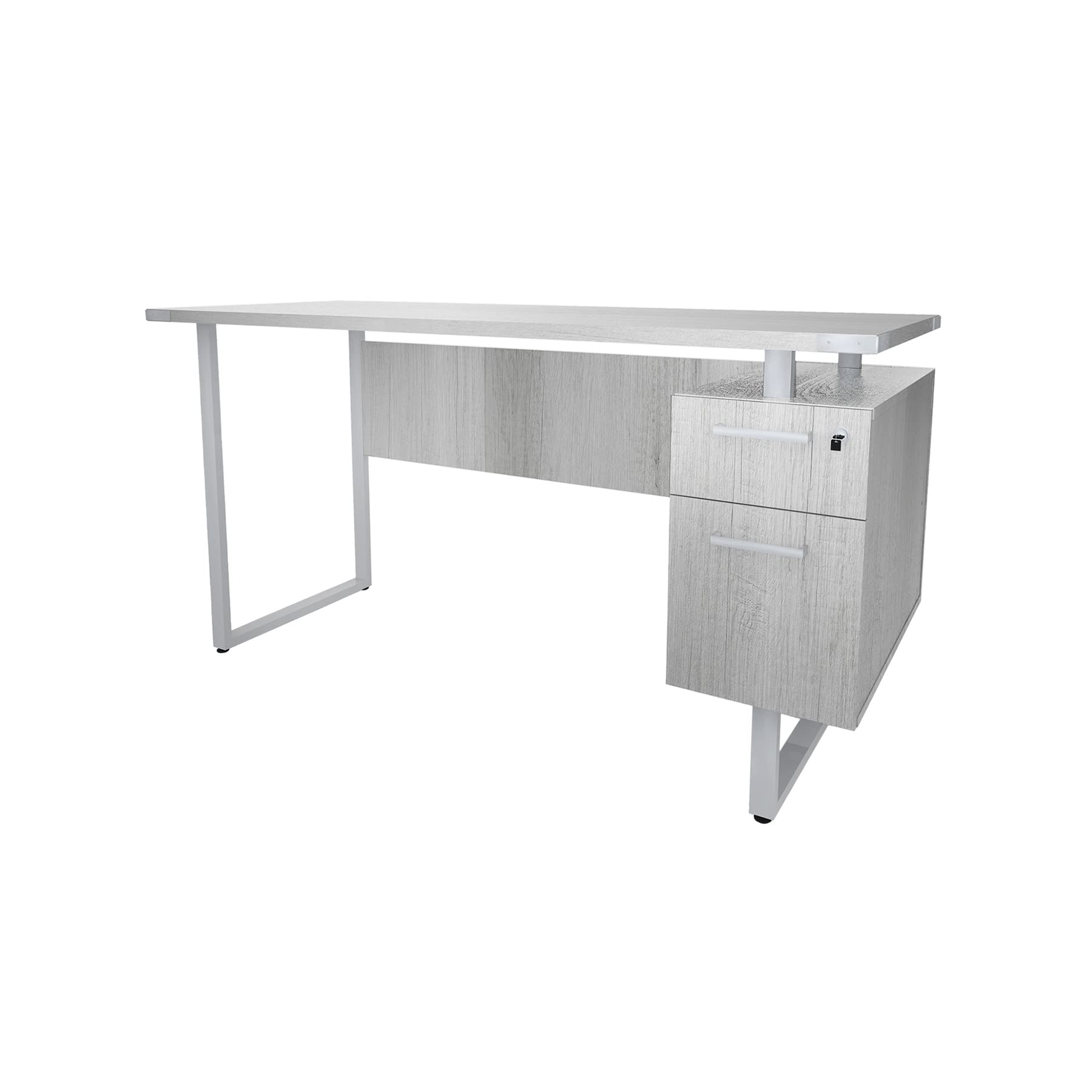 SafcoMirella SOHO Desk with Built-in Pedestal