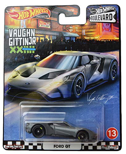 Mattel Hot Wheels Boulevard Ford GT Gris miniatura 1