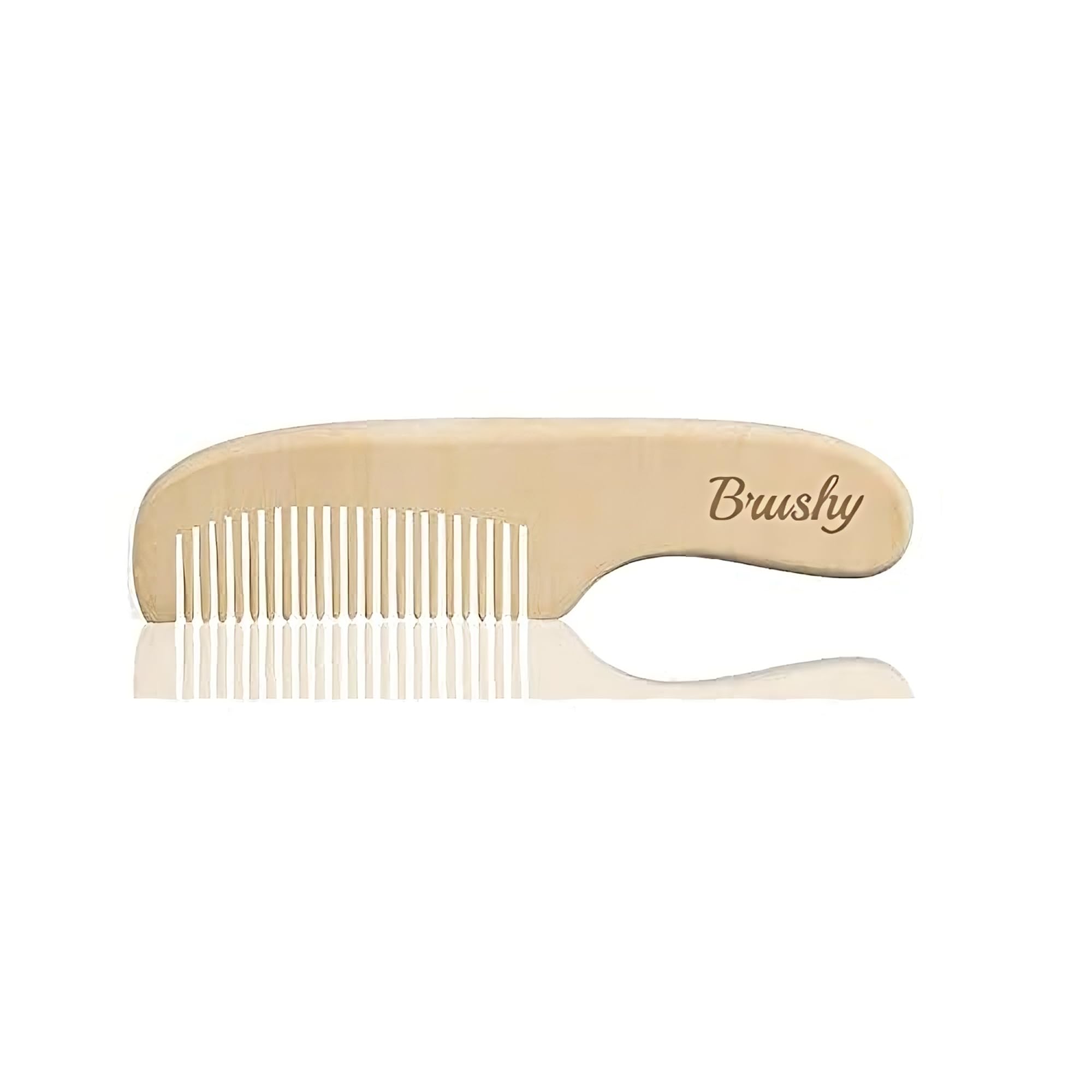 Brushy - Cepillo y peine para Bebé en Madera Natural - Kit Suave y Ecológico para Recién Nacidos, Niñas y Niños - Ideal para el Cabello Delicado de los Niños