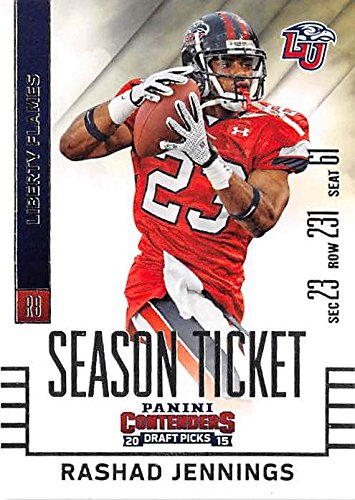 Rashad Jennings football card (University of Liberty Flames) 2015 Contenders Draft Picks #84 Season Ticket