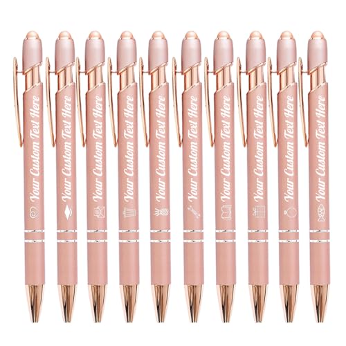 Stylos à bille en métal personnalisés avec logo pour mariages et baptêmes