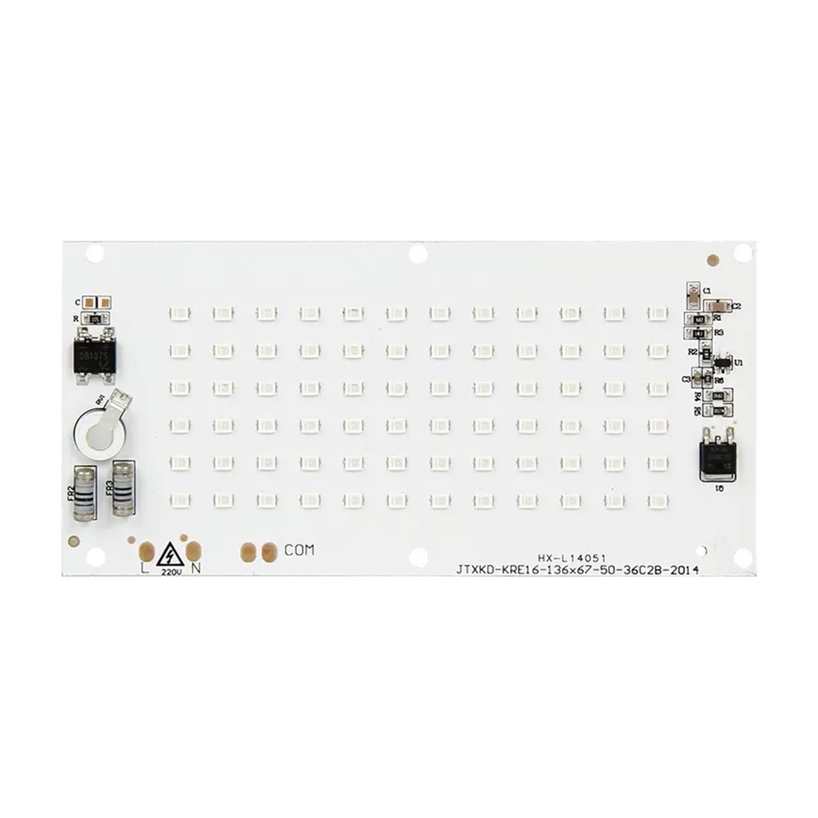 CVFRDD UV GEL Curing Lamps 395nm For Circuit Board Repair Shadowless Glue Epoxy Resin Adhesive 3D Printing UV Light Source Board(395NM,50W)
