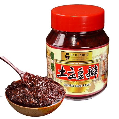 Pasta de frijol ancha Pixian Premium con aceite de chile, pasta de chili chino Doubanjiang, 1,1 libras/500 g - IMPORTADO ORIGINAL de Sichuan