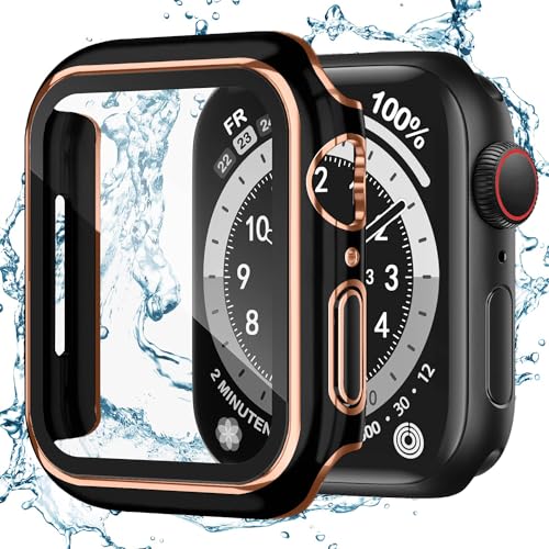 Puptoya for �A�b�v���E�H�b�` �h�� �J�o�[ 44mm Apple Watch�p �P�[�X Series 6 5 4 SE3 SE2 �����Ղ邤������ �ی� �o���p�[ �^�b�`���x������ �ϏՌ� �K���X�t�B���� �����ȒP iWatch 44mm �u��