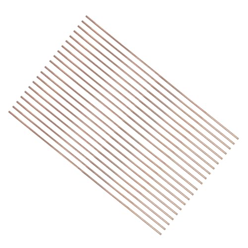 Leapiture 20Pcs Round Welding Rod Copper Welder Consumables Reliable Stable Welding Accessories for Air Conditioner Refrigerators
