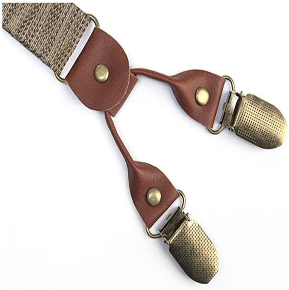 Men's Suspender Clip Suspenders Adult Suit Shirt Pants Trousers