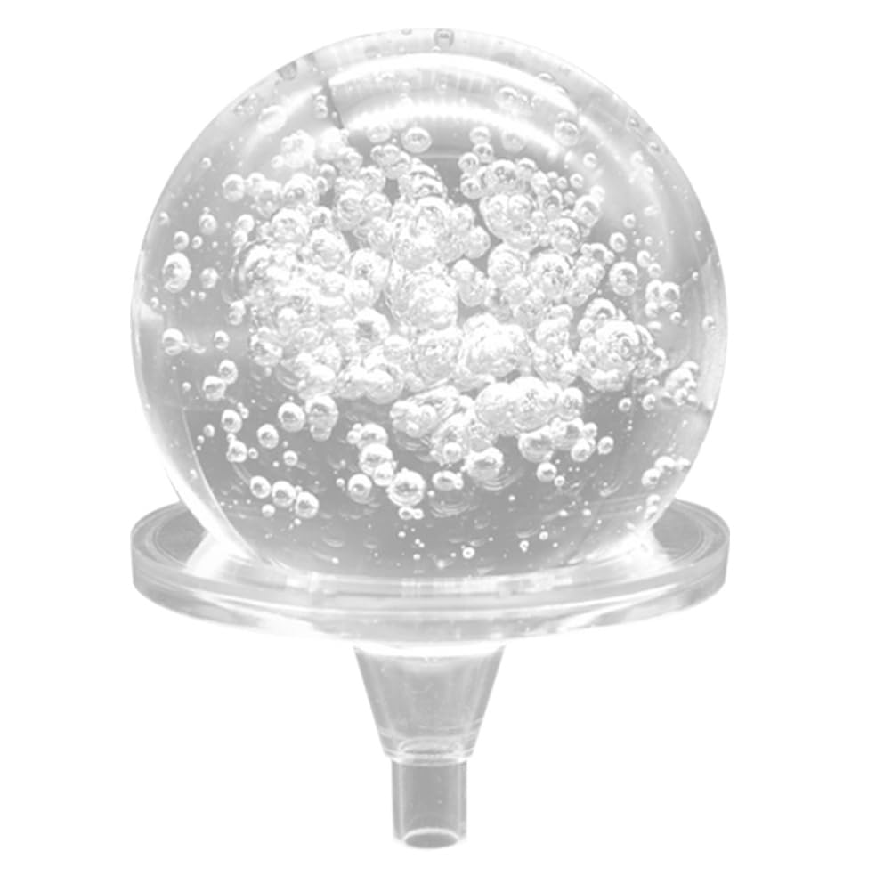 Amosfun 1 Satz Steingarten-Brunnen mit fließendem Wasser Austausch der Brunnenkugel Wasserfontänenkugel Wasserfall-Brunnen-Innenball kristallkugel Plastik rundes Kugeldekor Tischhandwerk