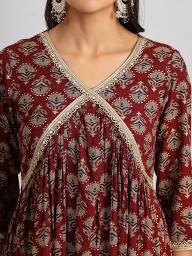 Image of Womanista Silk Blend Womens Kurta Set