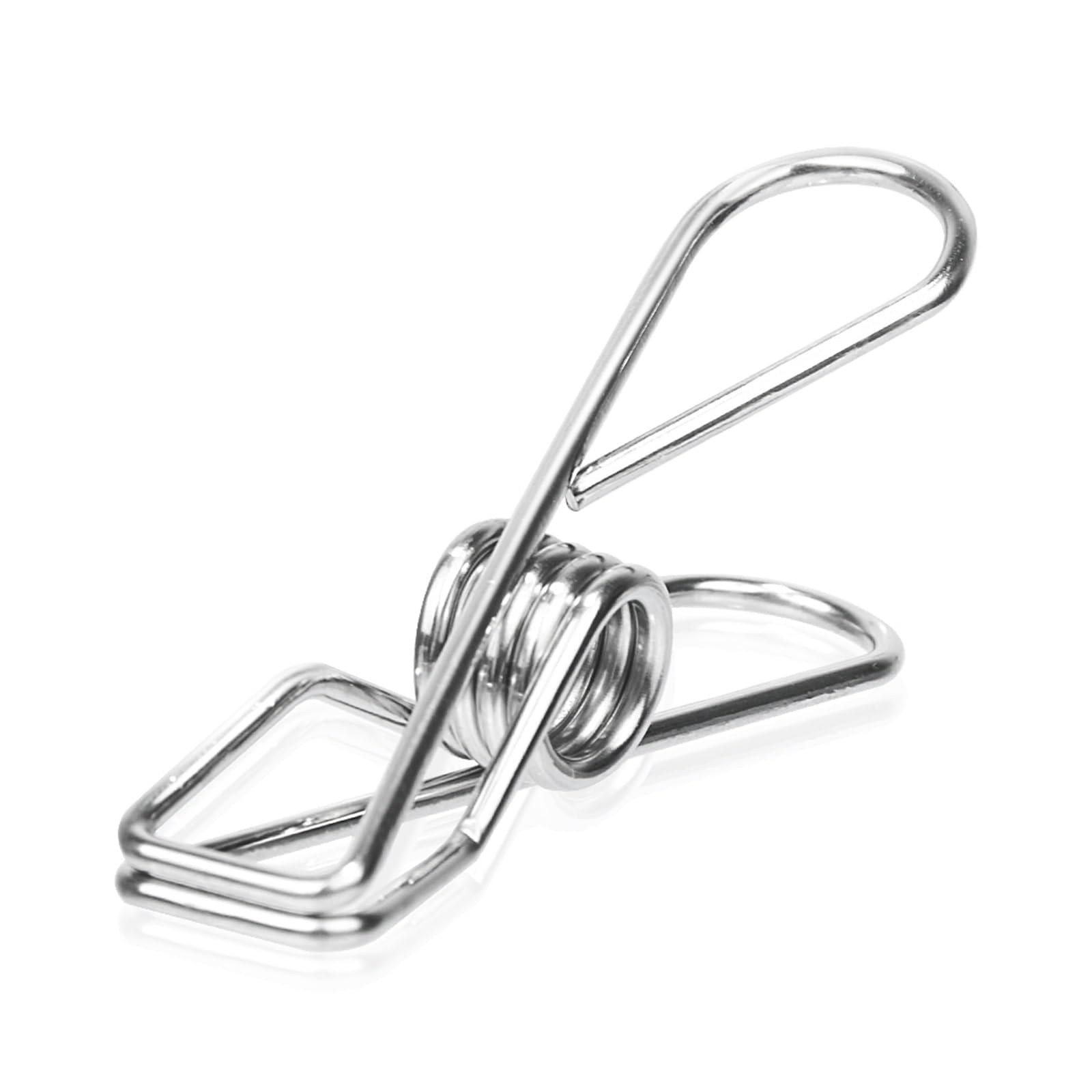 Metal Clothes Pegs 120Pcs Stainless Steel Clips Clothes Pegs Household Clothespin Washing Hang Pins Metal Wire Clamp Home Storage Tool for Washing Line Fixing Towel Sock Underwear