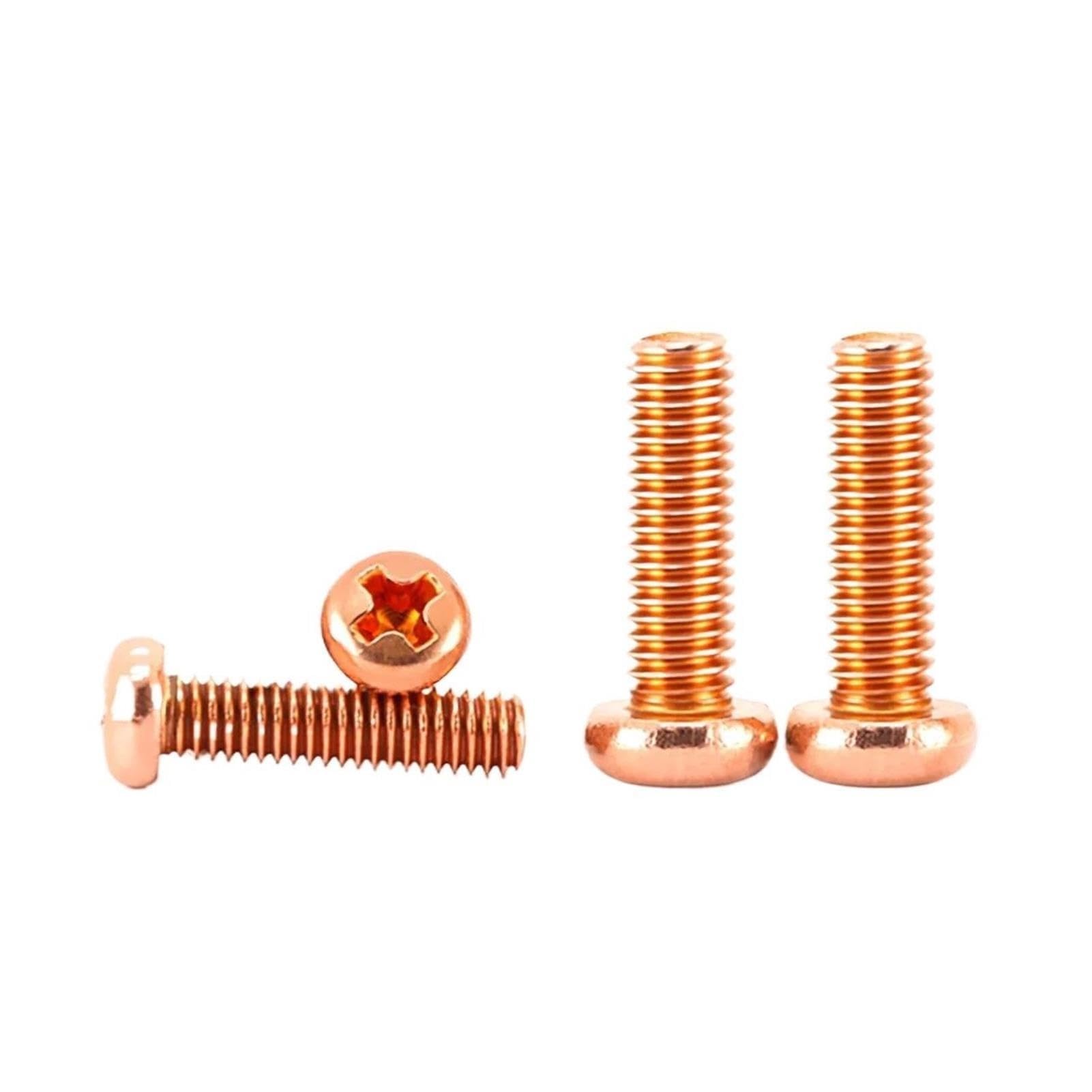 Tornillo Cabeza Redonda Cobre Rojo