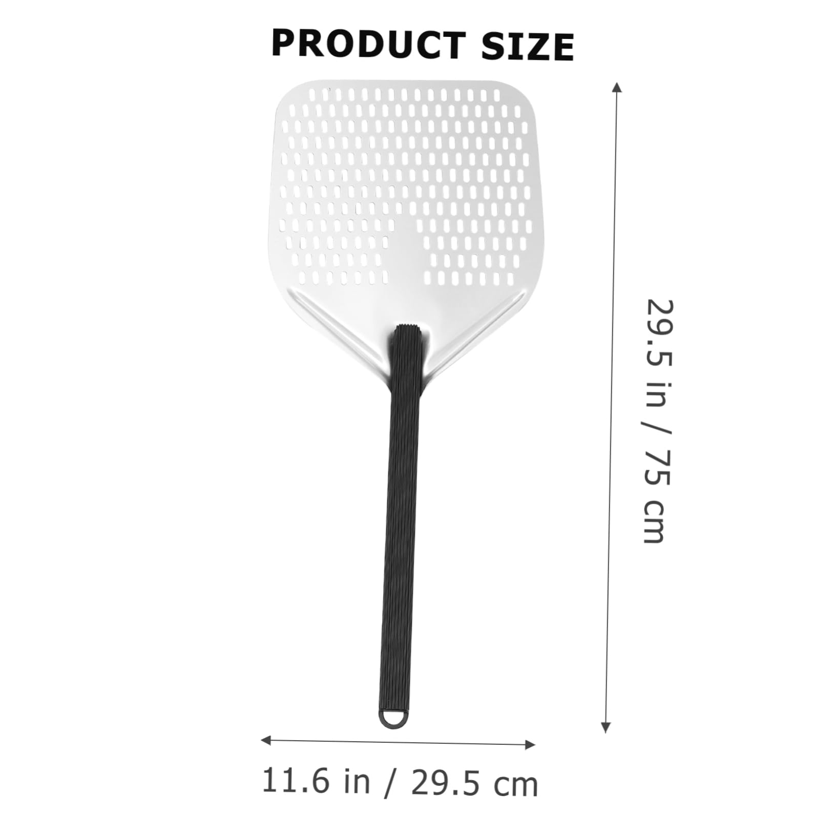 1pezzi Spatola per Pizza Quadrata con Manico Lungo Realizzata in Materiale per Impasto Pizza e Trasferimento Sicuro di Cibo