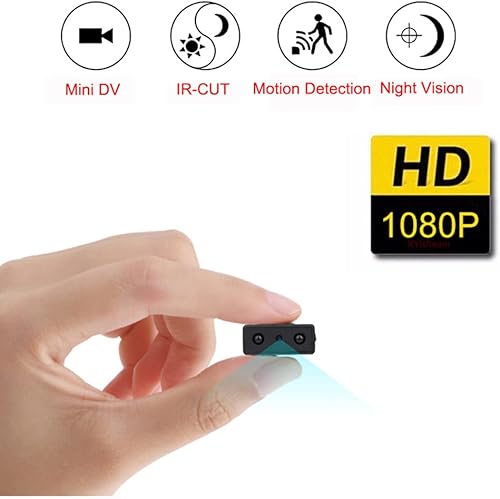 Miniatura 7 de Boseyway Mini cámara espía más pequeña mini cámara XD IR-Cut Full HD 1080 p videocámara de seguridad infrarroja visión nocturna micro cámara DV