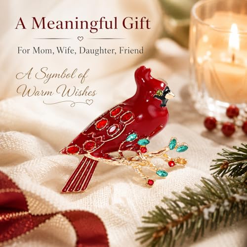 Image of Animal Brooch for Women Zirconia Rhinestone Abalone Shell Animal Lapel Pin Christmas Birthday Holiday Gift for Wife Mother Girlfriend Daughter