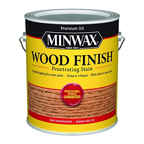 Image of Minwax 710860000 Wood Finish Transparent VOC, 1 Gallon, Sedona Red
