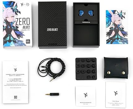 TRUTHEAR x Crinacle Zero BLUE 2 Dual Driver In-Ear, In-Ear Wired Monitor Headset for Stage, Studio or Audiophile